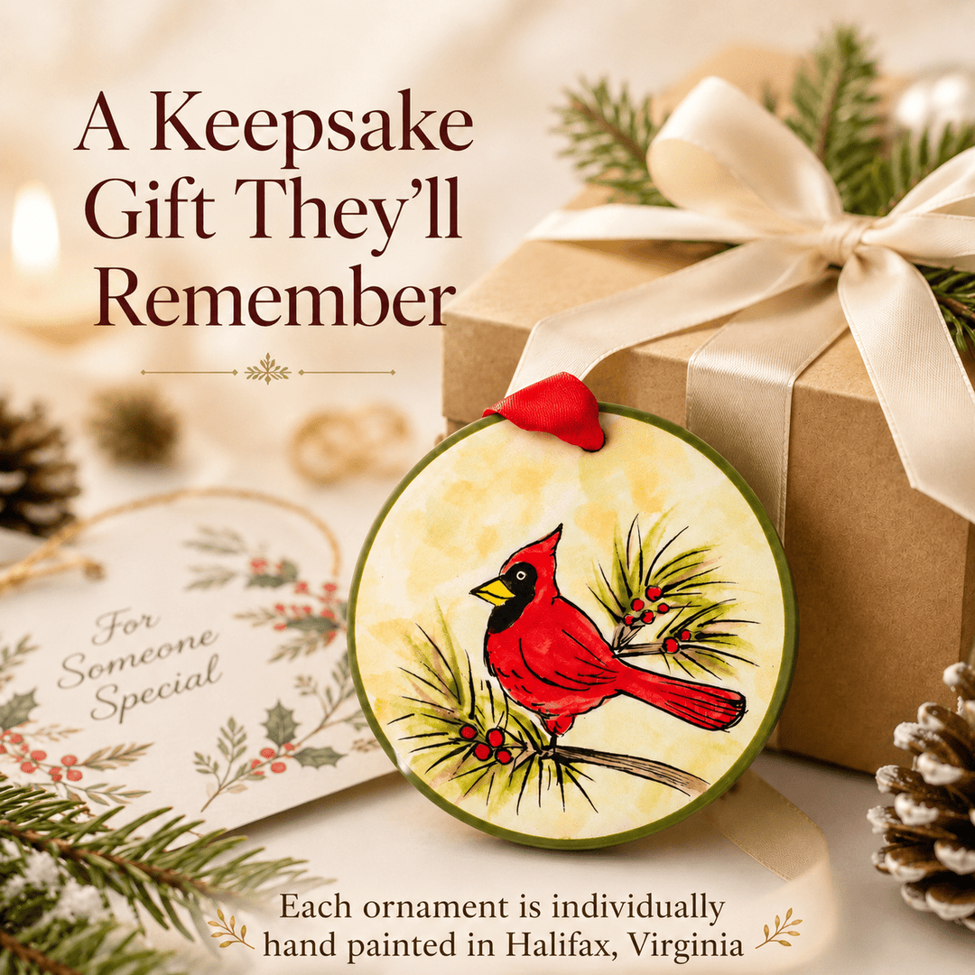 Christmas in Destination Ornament - Hand Painted Ceramic - Something Splendid Co.