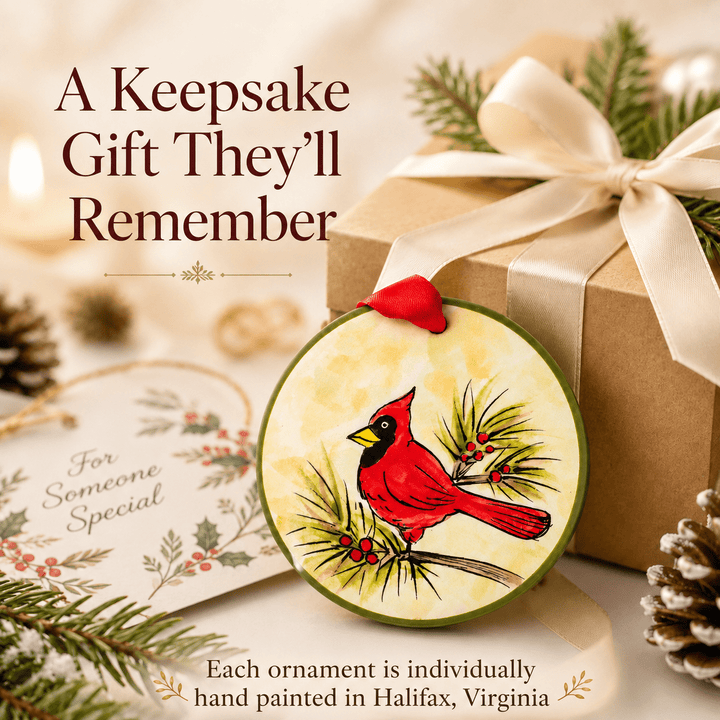 Christmas in Destination Ornament - Hand Painted Ceramic - Something Splendid Co.