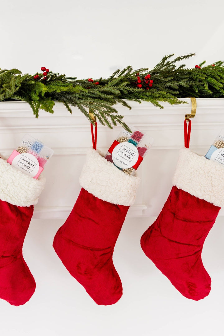 Christmas Merry & Bright DIY Stretchy Bracelet Craft Kit - Something Splendid Co.