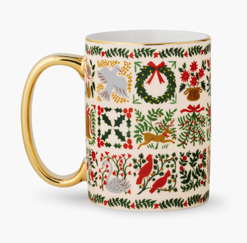 Christmastide Porcelain Mug - Something Splendid Co.