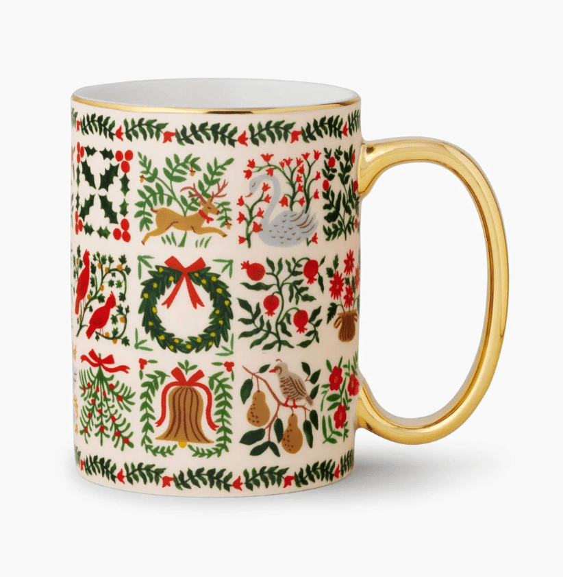 Christmastide Porcelain Mug - Something Splendid Co.