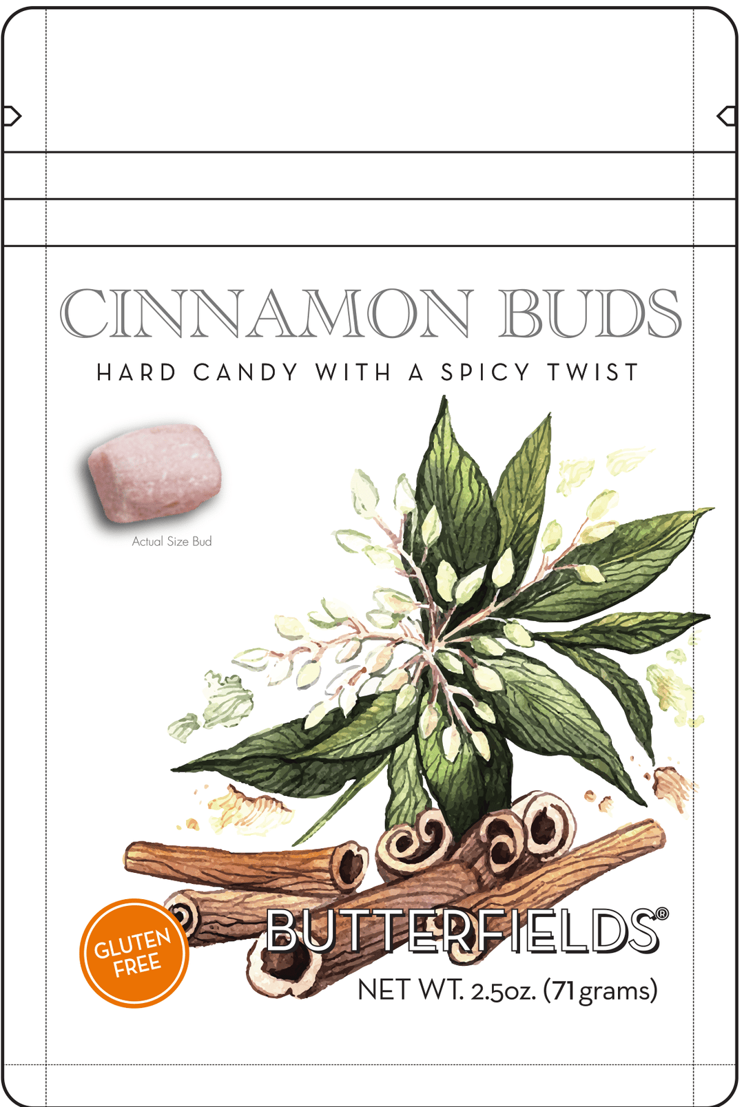 Cinnamon Buds Hard Candy (2.5 oz Resealable Pack) - Something Splendid Co.