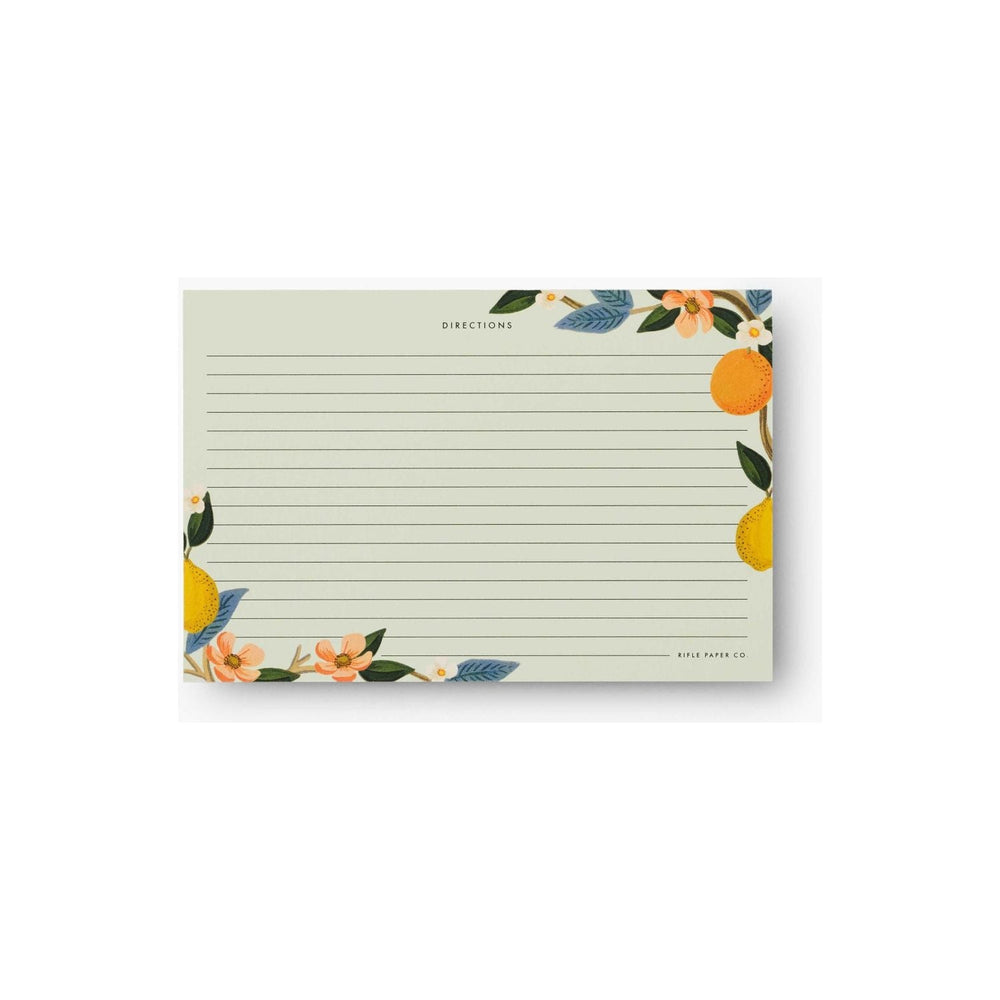 Citrus Grove Recipe Cards - Pack of 12 - Something Splendid Co.