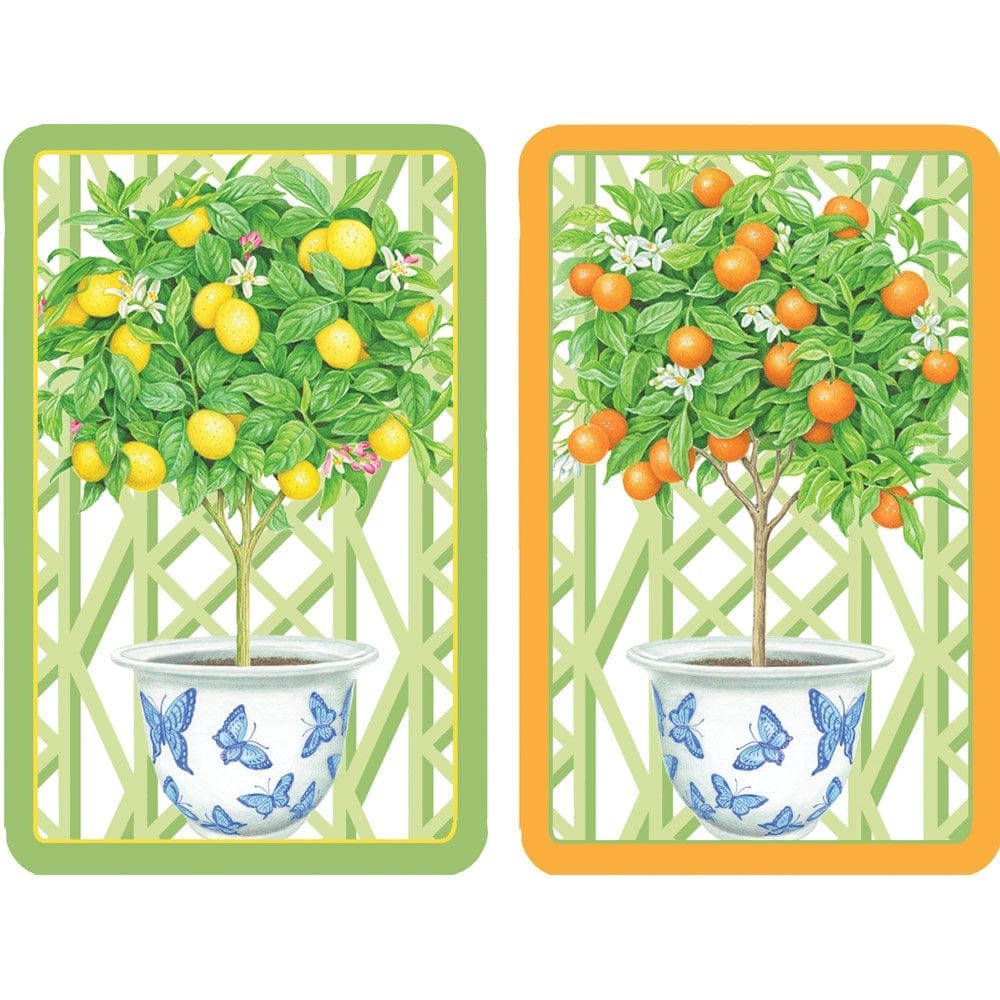 Citrus Topiaries Playing Cards - 2 Decks - Something Splendid Co.
