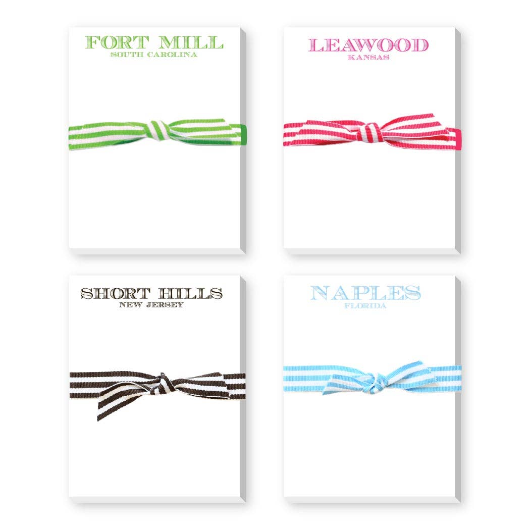 CITY AND STATE MINI NOTEPAD - Something Splendid Co.