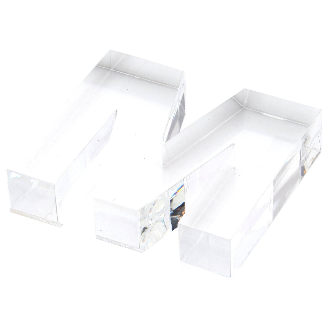 Clear M Acrylic Napkin Weight - Something Splendid Co.