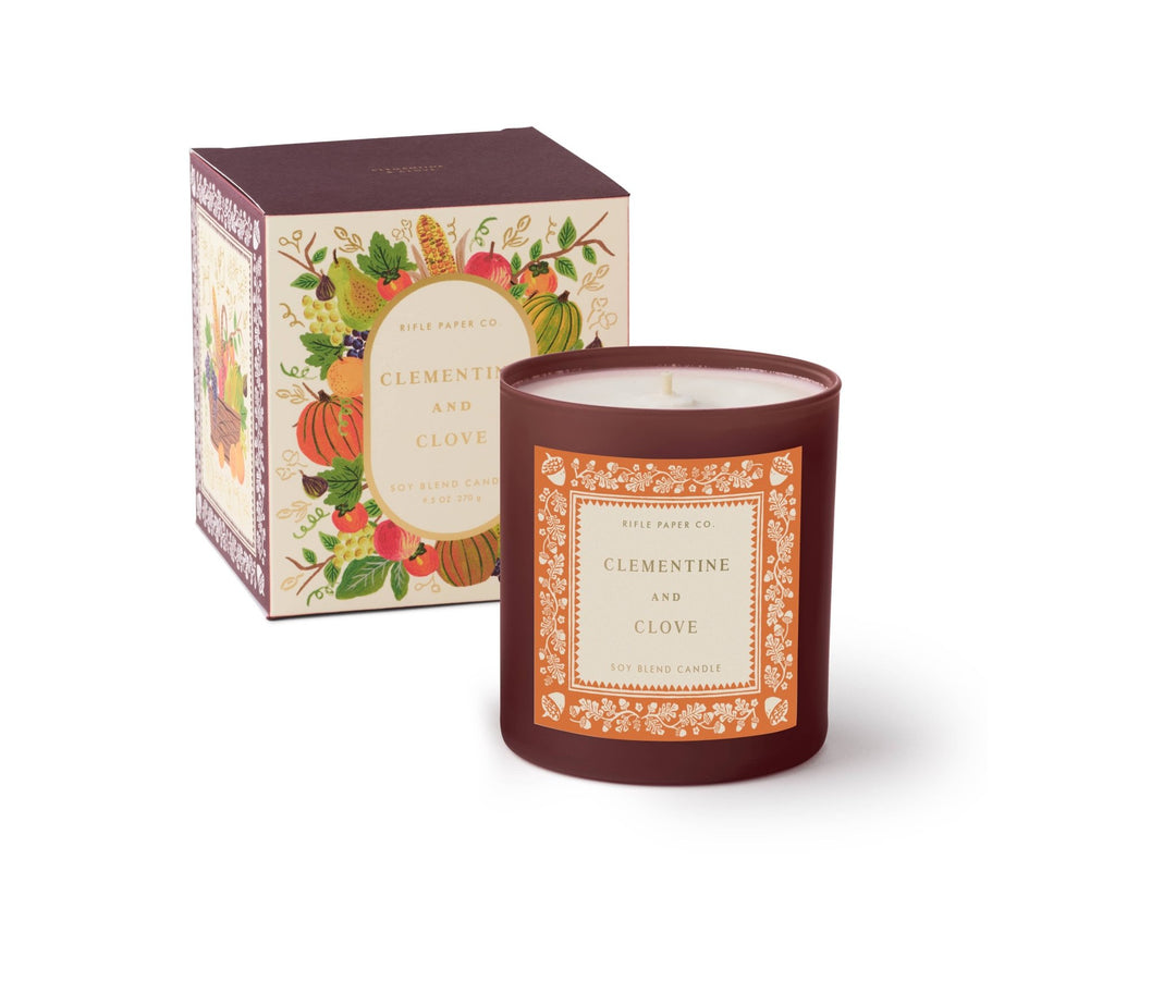 Clementine & Clove 9 oz Glass Candle - Something Splendid Co.
