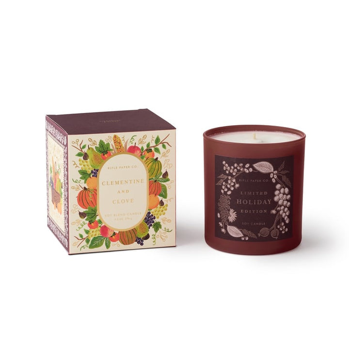 Clementine & Clove 9 oz Glass Candle - Something Splendid Co.