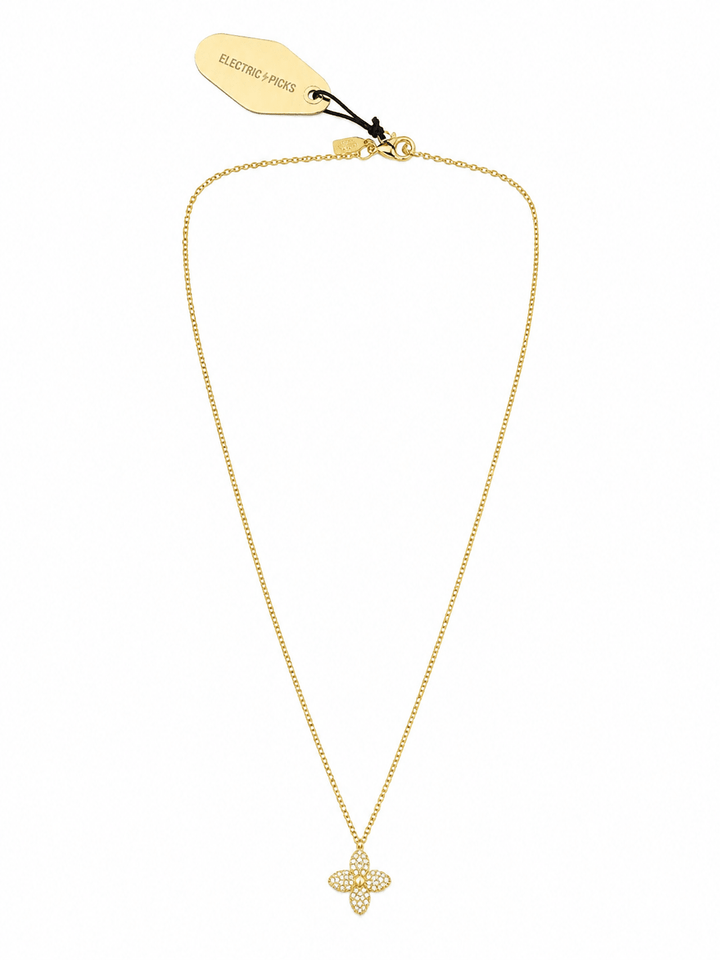 Clover Cross Necklace - Gold - Something Splendid Co.