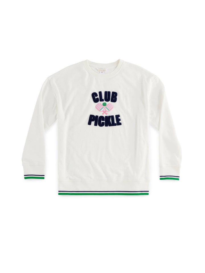 "CLUB PICKLE" SWEATSHIRT, IVORY - Something Splendid Co.