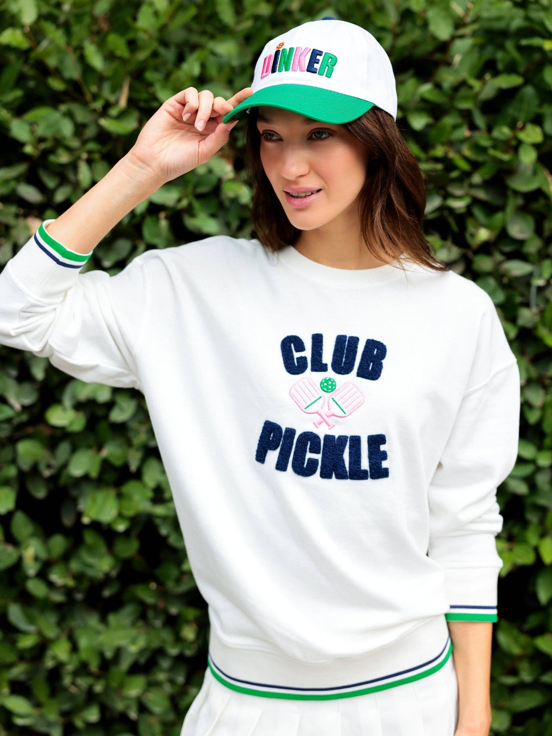 "CLUB PICKLE" SWEATSHIRT, IVORY - Something Splendid Co.