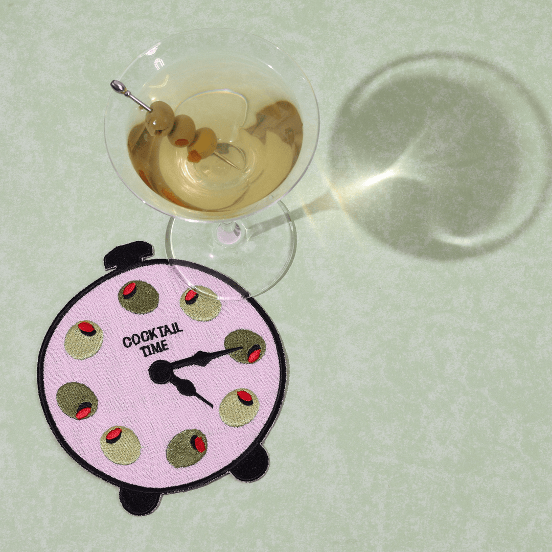 Cocktail Time Linen Cocktail Napkins - Something Splendid Co.