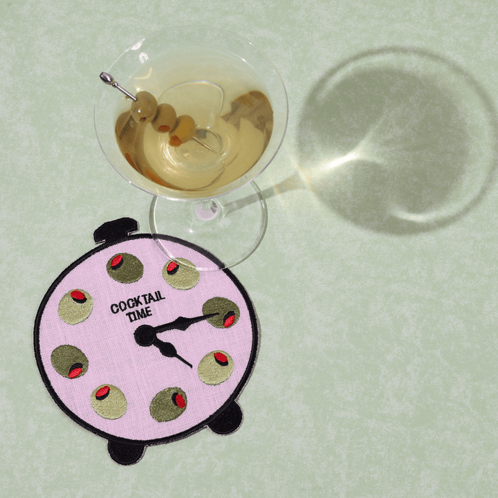 Cocktail Time Linen Cocktail Napkins - Something Splendid Co.