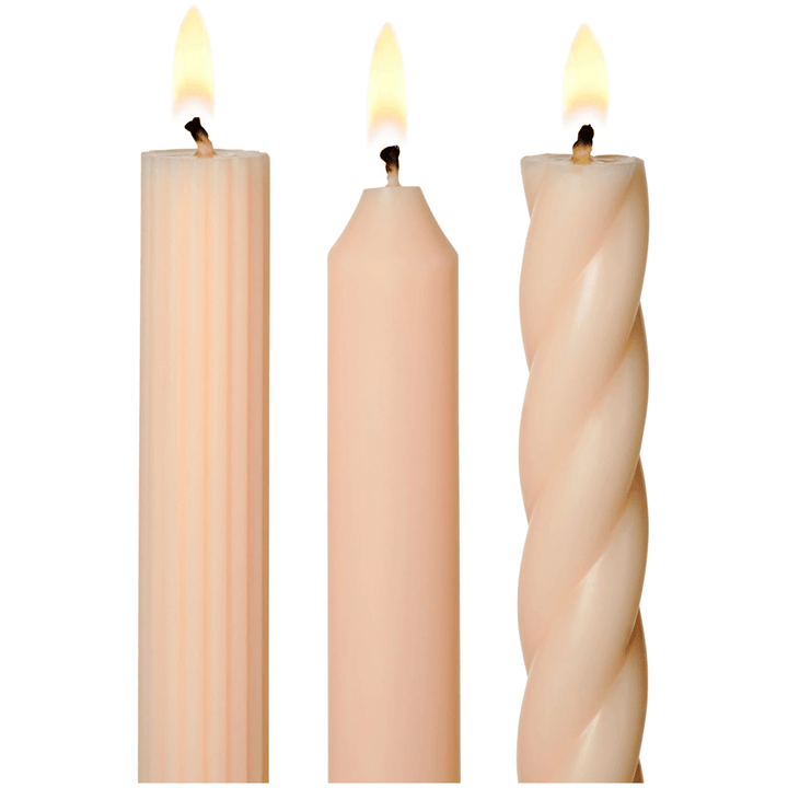 Coconut Milk Mango 3 Count Taper Candles - Something Splendid Co.