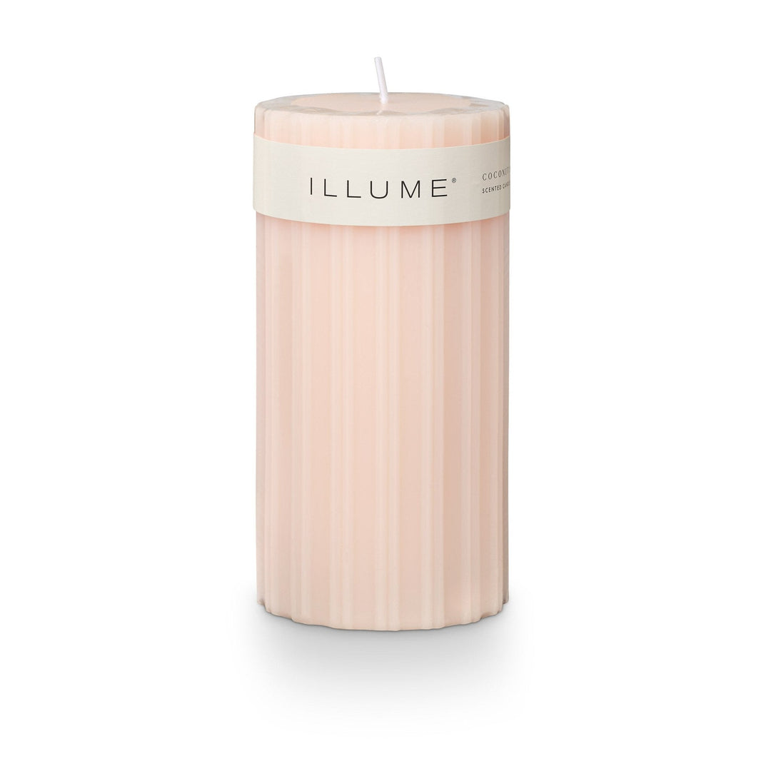 Coconut Milk Mango Fragranced Pillar Candle - Something Splendid Co.