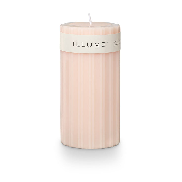 Coconut Milk Mango Fragranced Pillar Candle - Something Splendid Co.