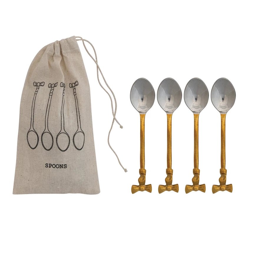 Coffee Spoons with Bow Handles, Set of 4 - Something Splendid Co.
