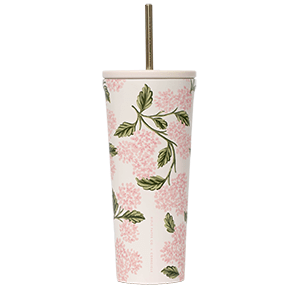 Cold Cup - 24oz Rifle Paper - Pink Hydrangea - Something Splendid Co.
