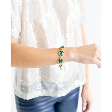 Collins Tennis Bracelet | Emerald - Something Splendid Co.
