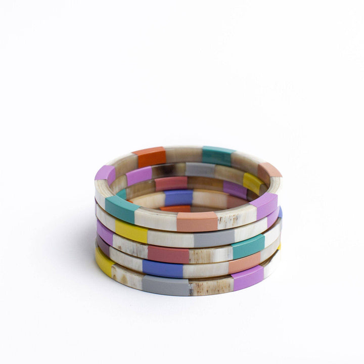 Colorful Tile Bangle Set - Something Splendid Co.