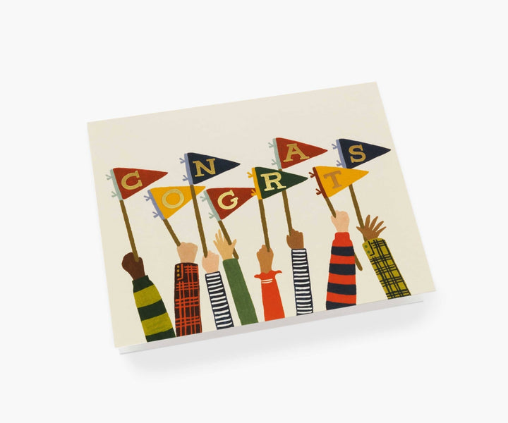 Congrats Pennants Card - Something Splendid Co.