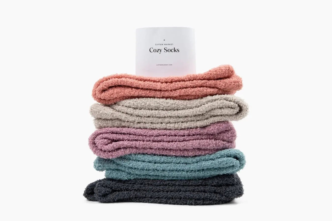 Cozy Cloud Socks - Stone Blue - Warm & Soft - Women's Gifts - Something Splendid Co.