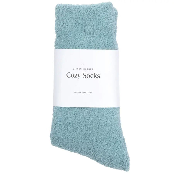 Cozy Cloud Socks - Stone Blue - Warm & Soft - Women's Gifts - Something Splendid Co.