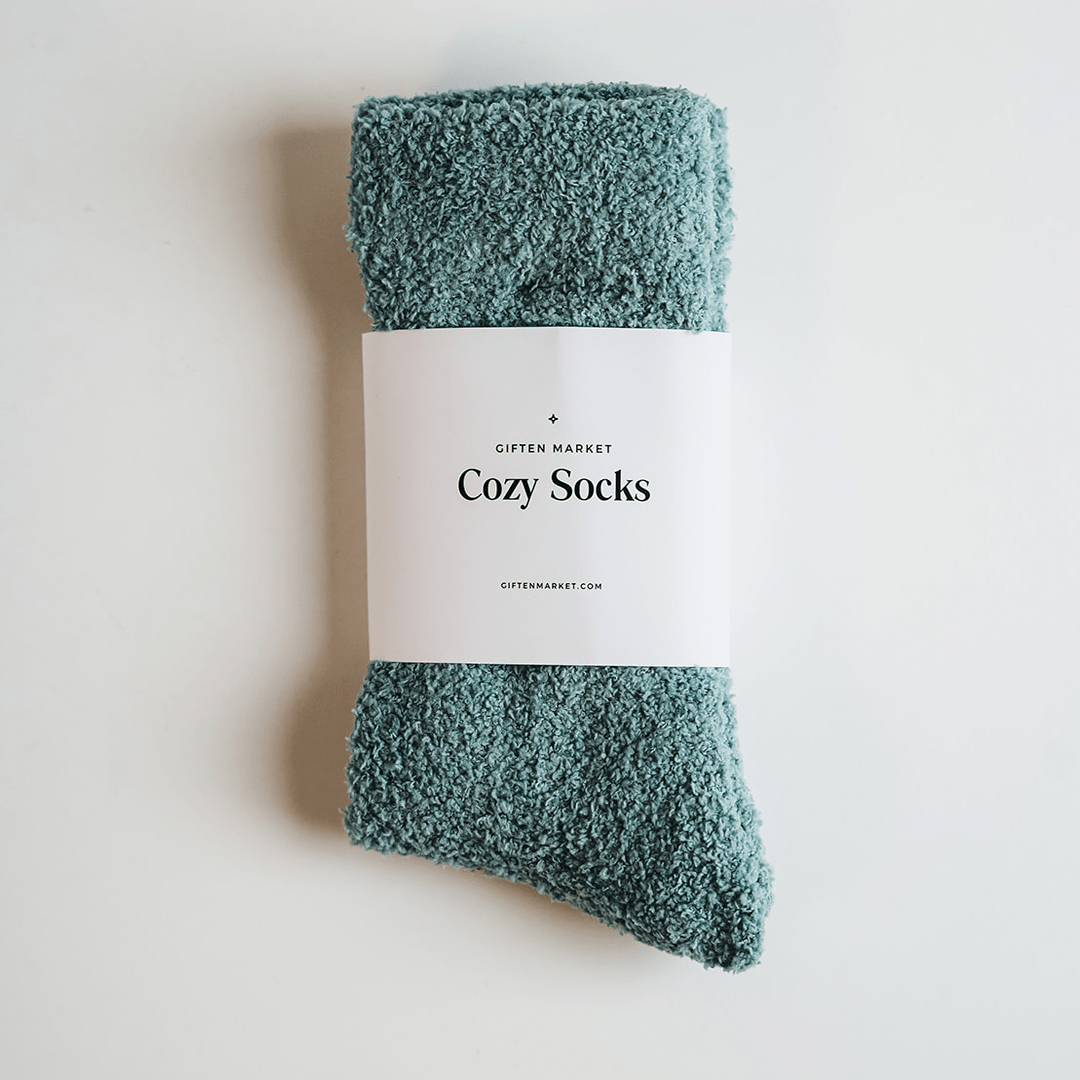 Cozy Cloud Socks - Stone Blue - Warm & Soft - Women's Gifts - Something Splendid Co.