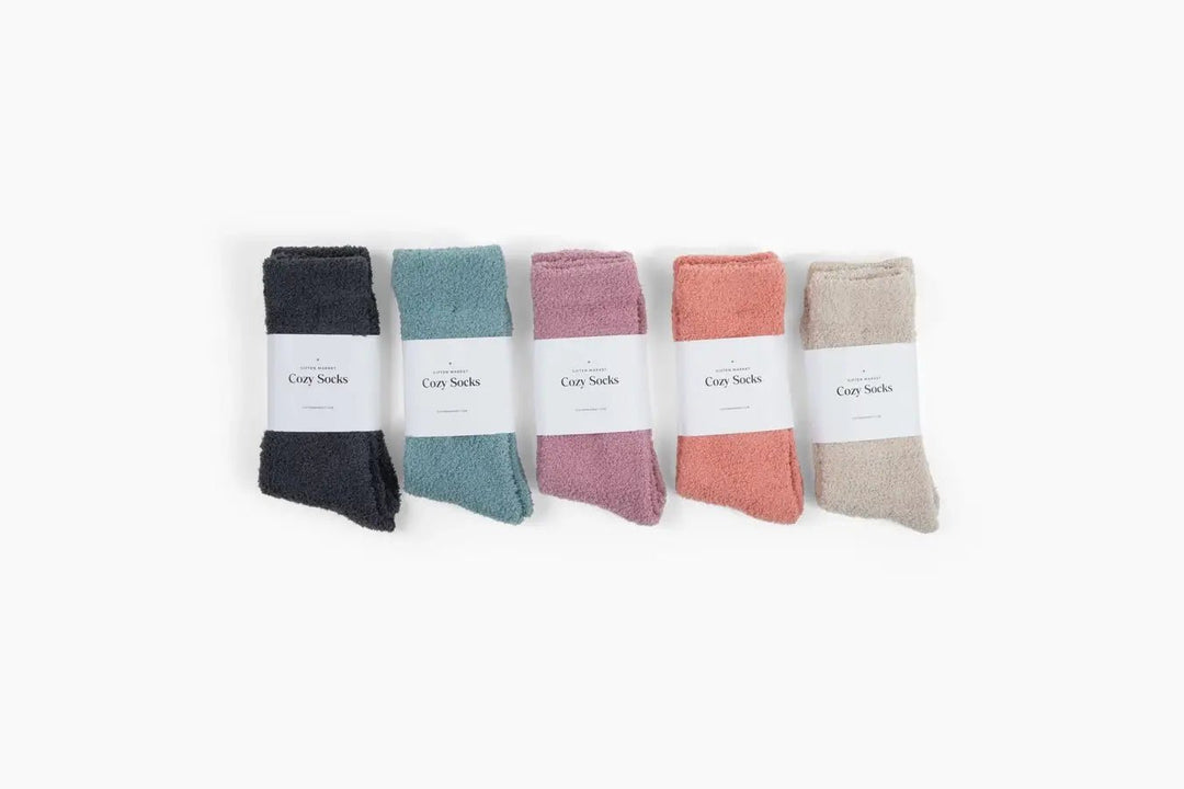 Cozy Cloud Socks - Stone Blue - Warm & Soft - Women's Gifts - Something Splendid Co.