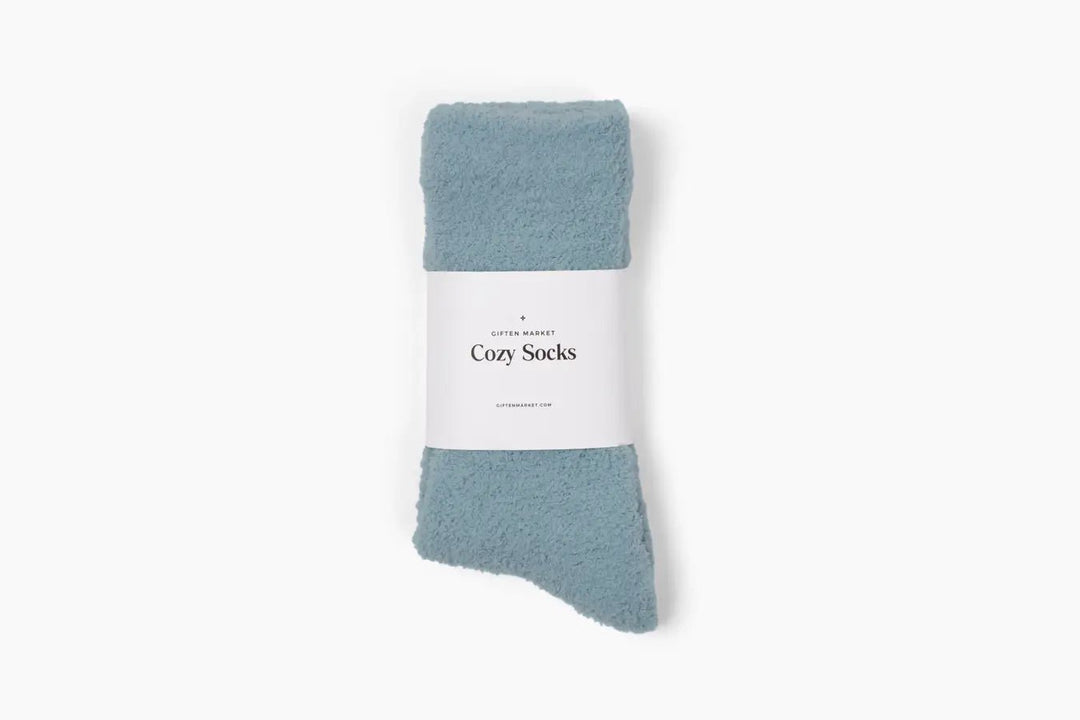 Cozy Cloud Socks - Stone Blue - Warm & Soft - Women's Gifts - Something Splendid Co.