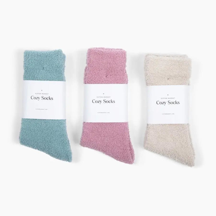Cozy Cloud Socks - Stone Blue - Warm & Soft - Women's Gifts - Something Splendid Co.