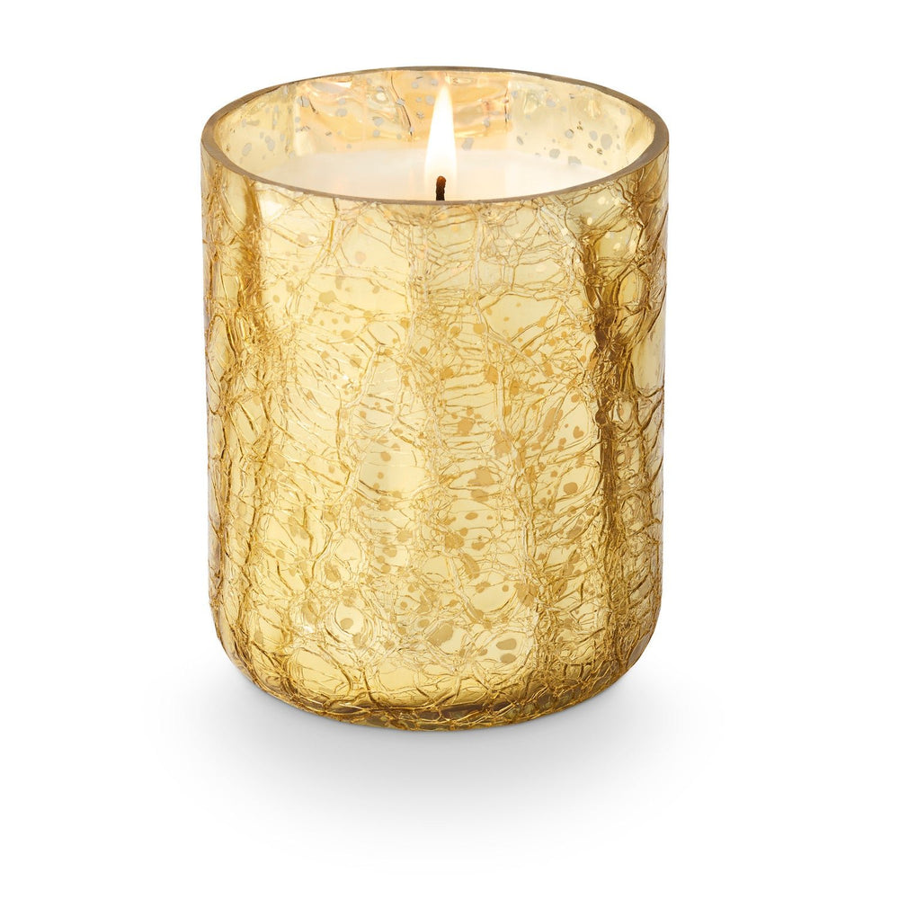Cranberry Currant Small Boxed Crackle Glass Candle - Something Splendid Co.