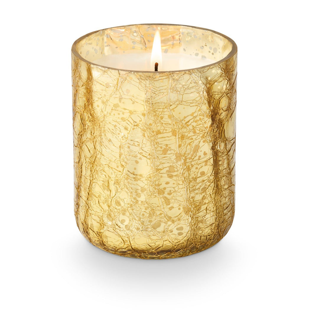 Cranberry Currant Small Boxed Crackle Glass Candle - Something Splendid Co.