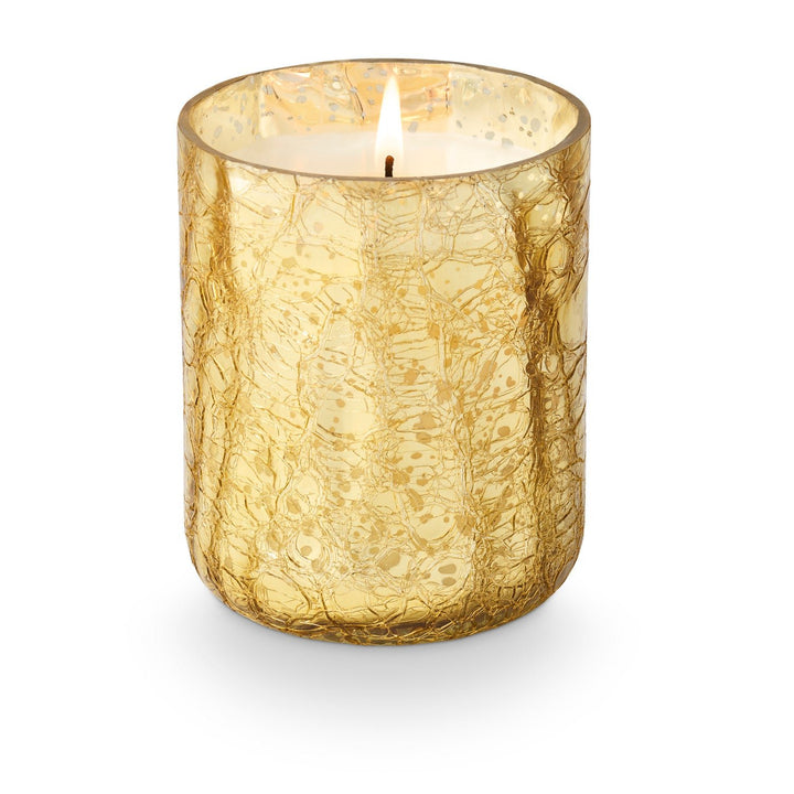 Cranberry Currant Small Boxed Crackle Glass Candle - Something Splendid Co.