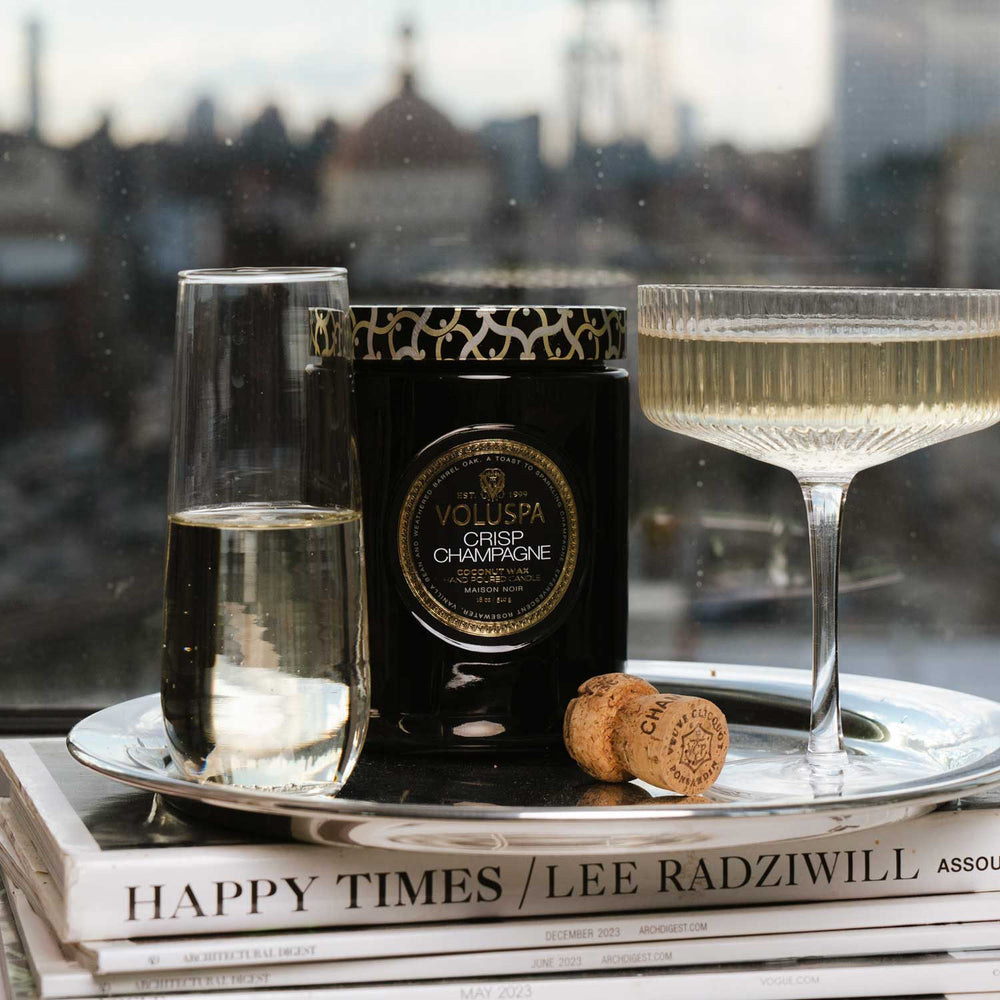 Crisp Champagne Large Jar Candle - Something Splendid Co.