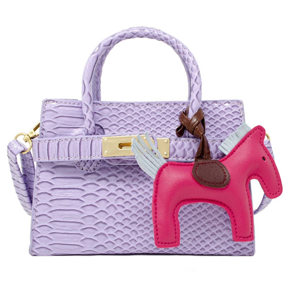 Crocodile Pony Handbag - Something Splendid Co.