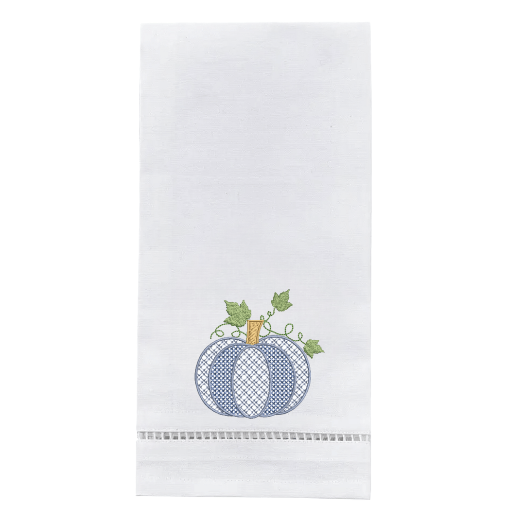 Cross Stitch Pumpkin Dish Towel: Orange - Something Splendid Co.