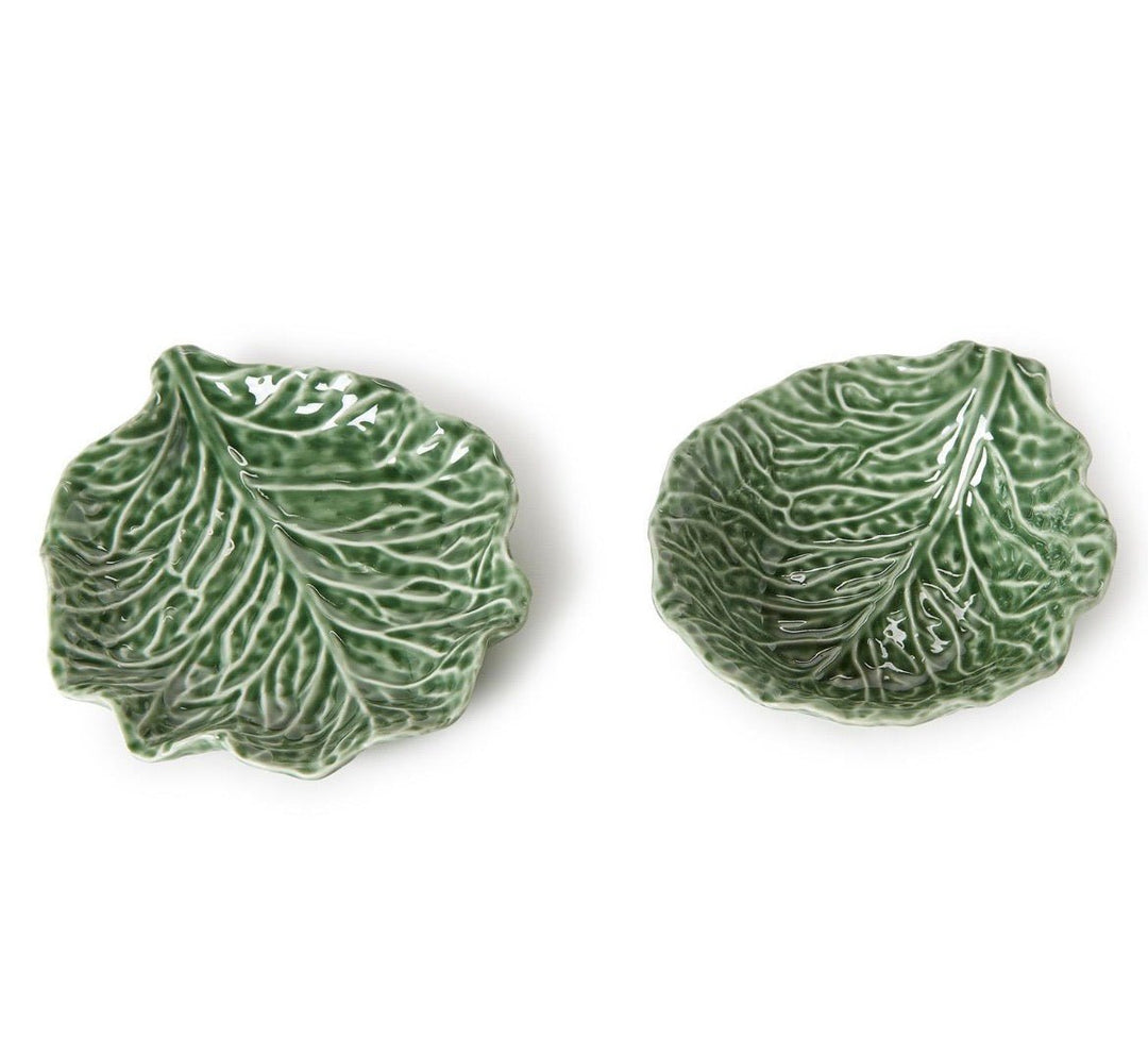 Cruciferous Leaf Textured Bowl and Plate Set - Something Splendid Co.