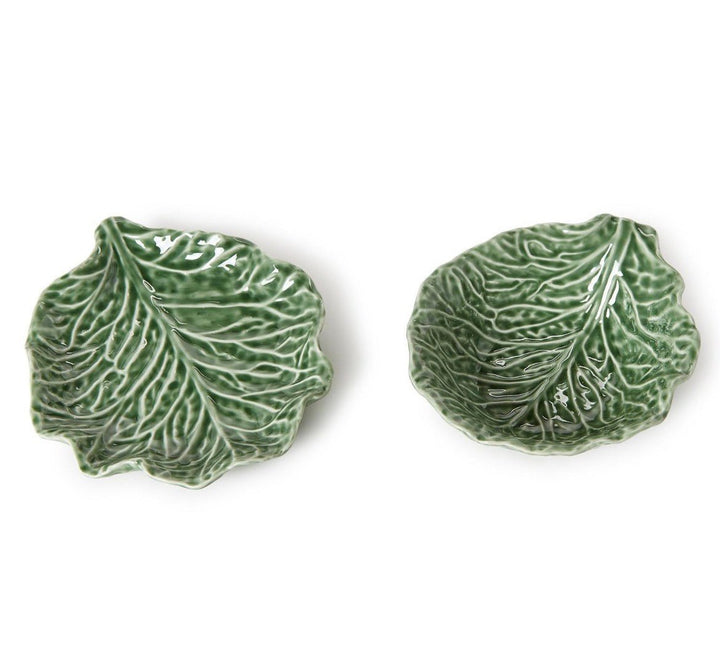 Cruciferous Leaf Textured Bowl and Plate Set - Something Splendid Co.