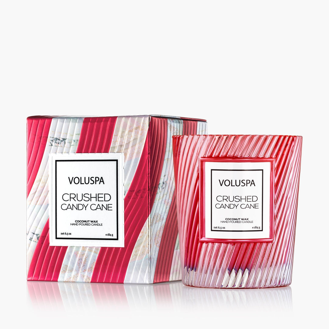 Crushed Candy Cane Classic Candle - Something Splendid Co.