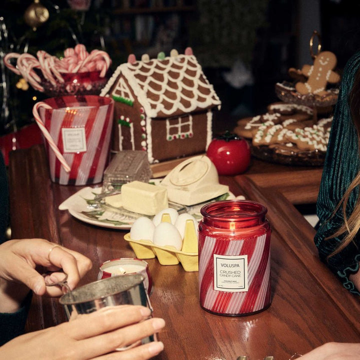 Crushed Candy Cane Large Jar Candle - Something Splendid Co.