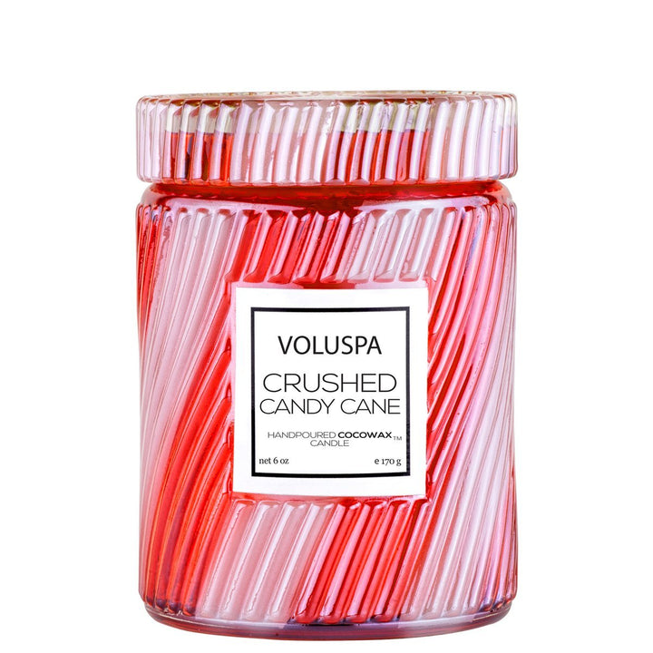 Crushed Candy Cane Small Jar Candle - Something Splendid Co.