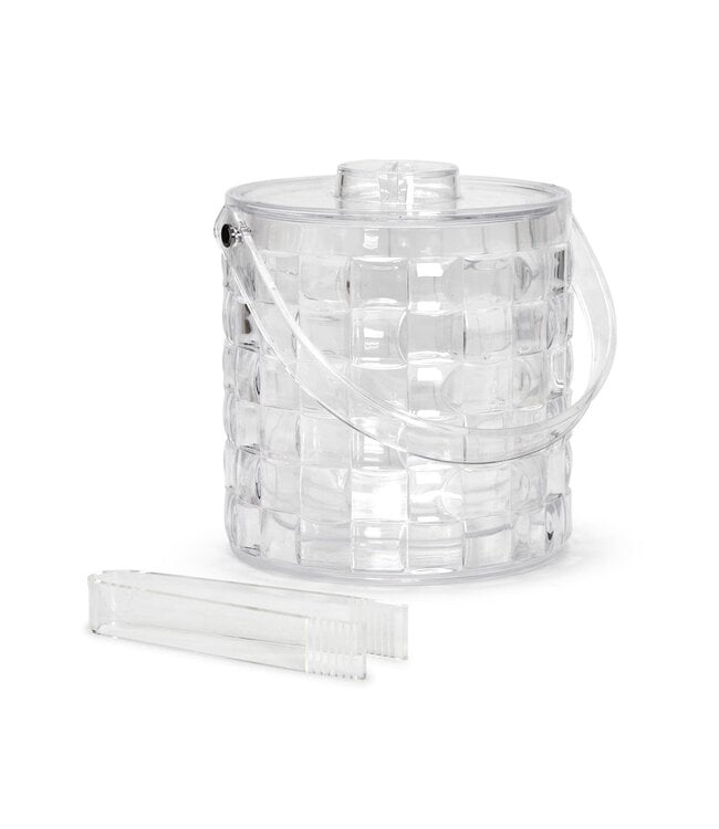 Cube Acrylic Ice Bucket with Tongs - Something Splendid Co.