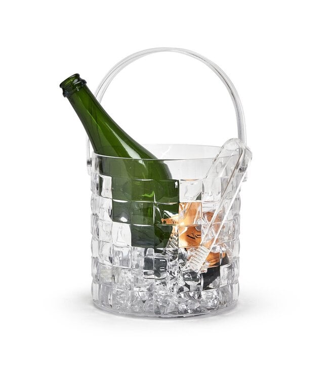 Cube Acrylic Ice Bucket with Tongs - Something Splendid Co.