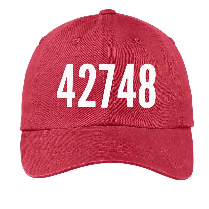 Custom Zip Code Baseball Cap - Something Splendid Co.