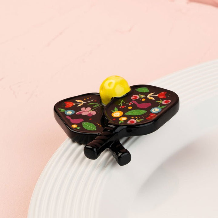 Day Dinking Mini by Nora Fleming — hand-painted ceramic pickleball paddle