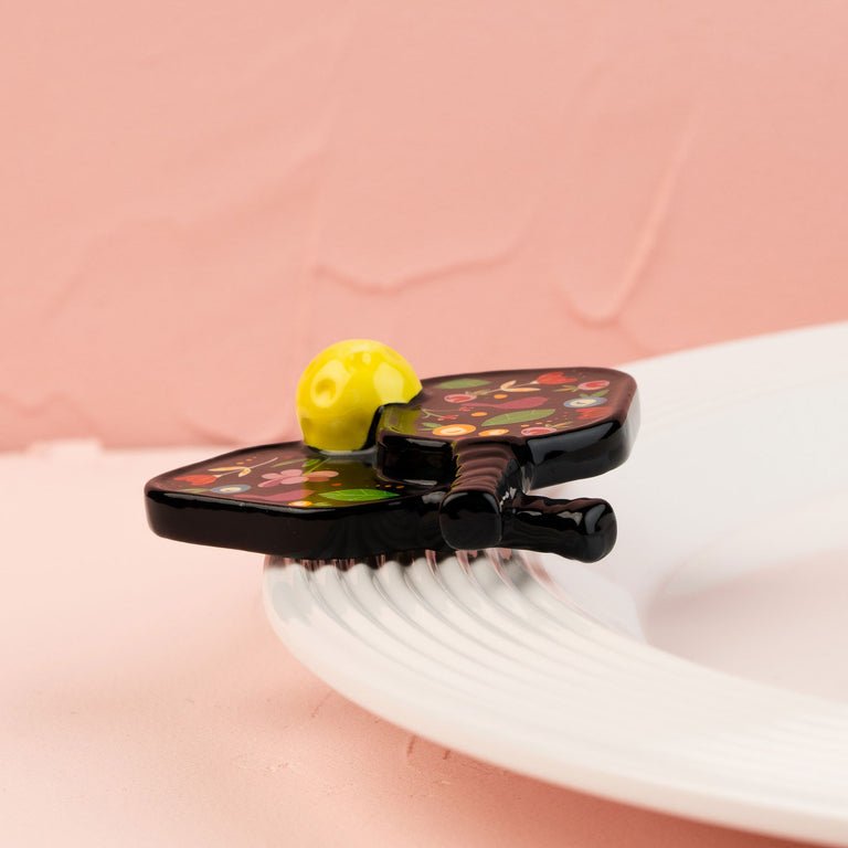 Day Dinking Mini by Nora Fleming — hand-painted ceramic pickleball paddle (alternate view 2)