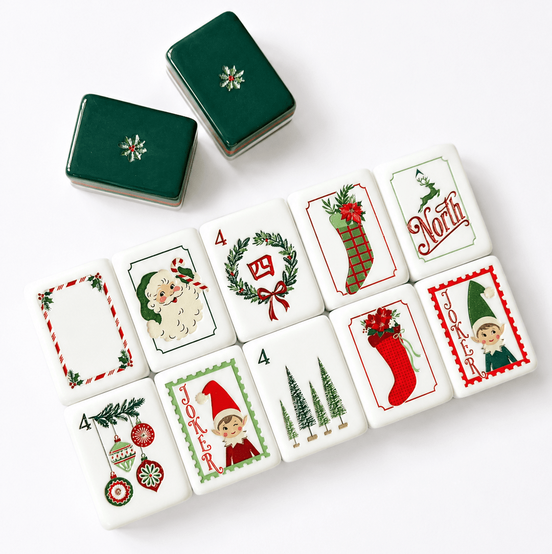 Dear Santa Mahjong Tile Set - Something Splendid Co.