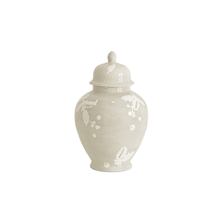 Deck the Halls Ginger Jars in Beige: Medium - Something Splendid Co.