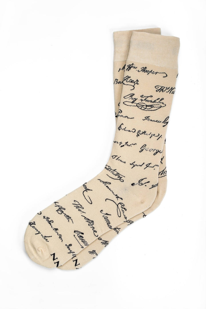 Declaration Signers Crew Sock by Alynn Parchment - Something Splendid Co.